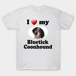 I Love My Bluetick Coonhound T-Shirt